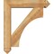 Ekena Millwork Westlake Arts and Crafts Rough Sawn Bracket w/ Offset Brace, Western Red Cedar, 6"W x 26"D x 30"H BKT0604X26X30WTL03RWR - alternate 4